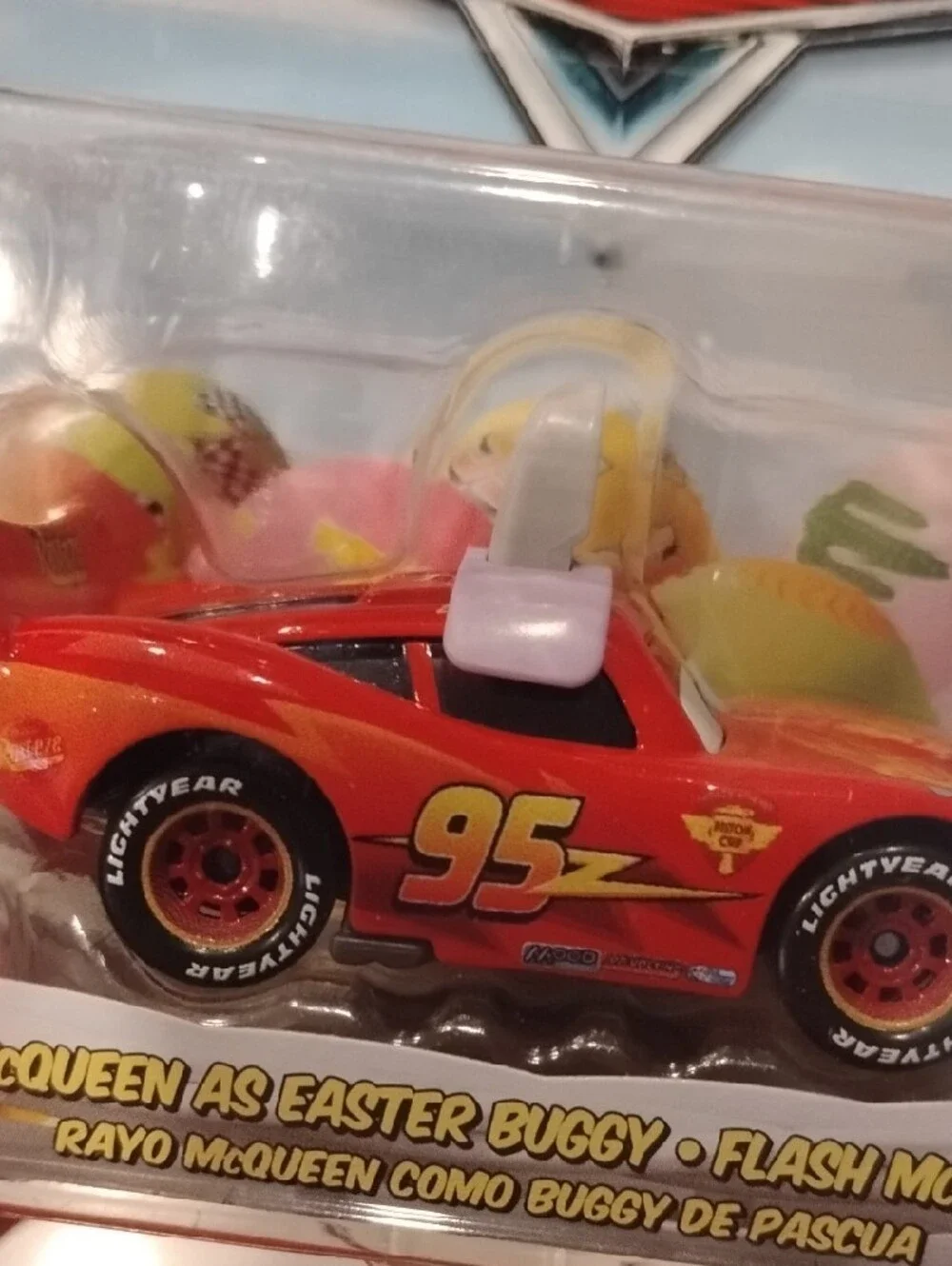 Pixar Cars Lightning McQueen Red Easter Buggy Toy